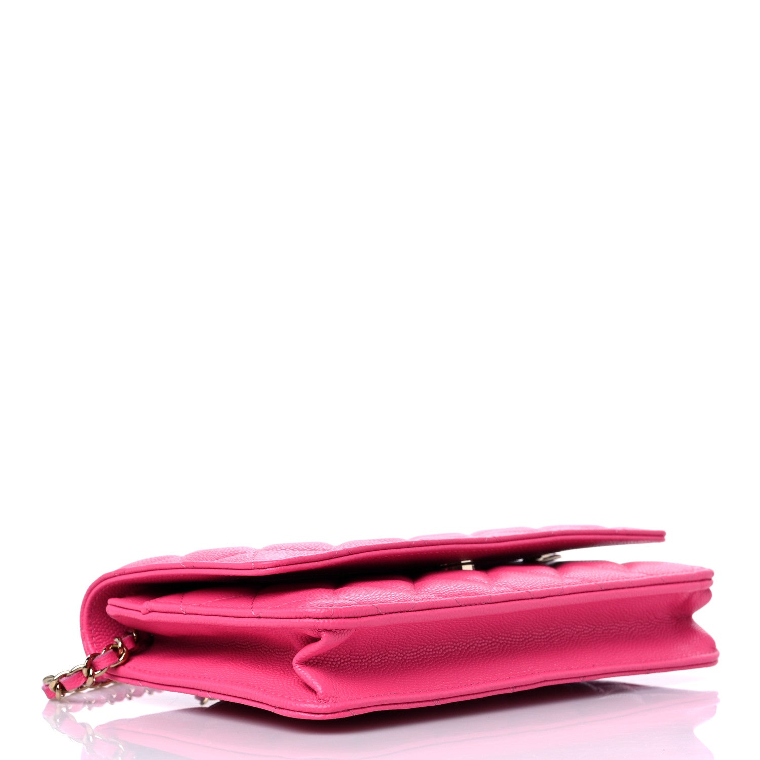 Chanel Caviar Quilted Wallet On Chain WOC Rose 4 of 10