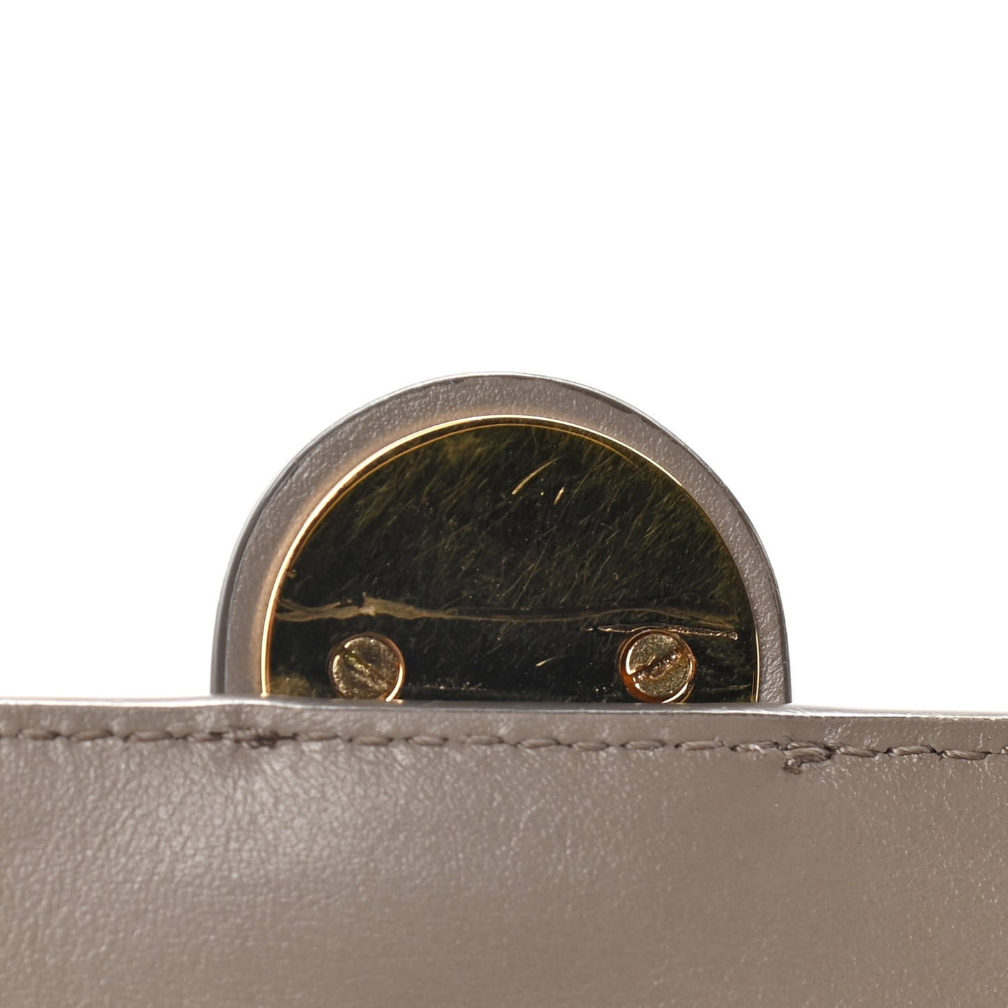 Calfskin Suede Large Tess Bag Motty Grey