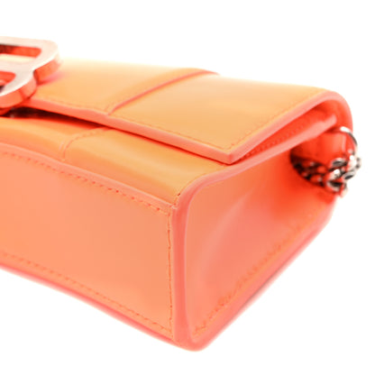 Balenciaga Shiny Box Calfskin Hourglass Chain Bag Fluo Orange 9 of 9