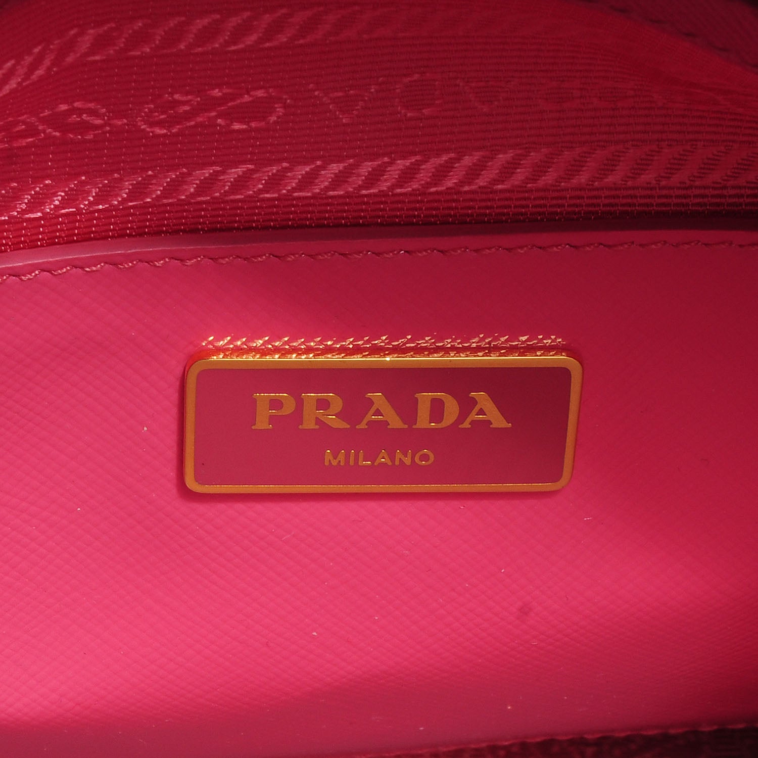 Prada Saffiano Vernice Round Dome Tote Begonia 8 of 11