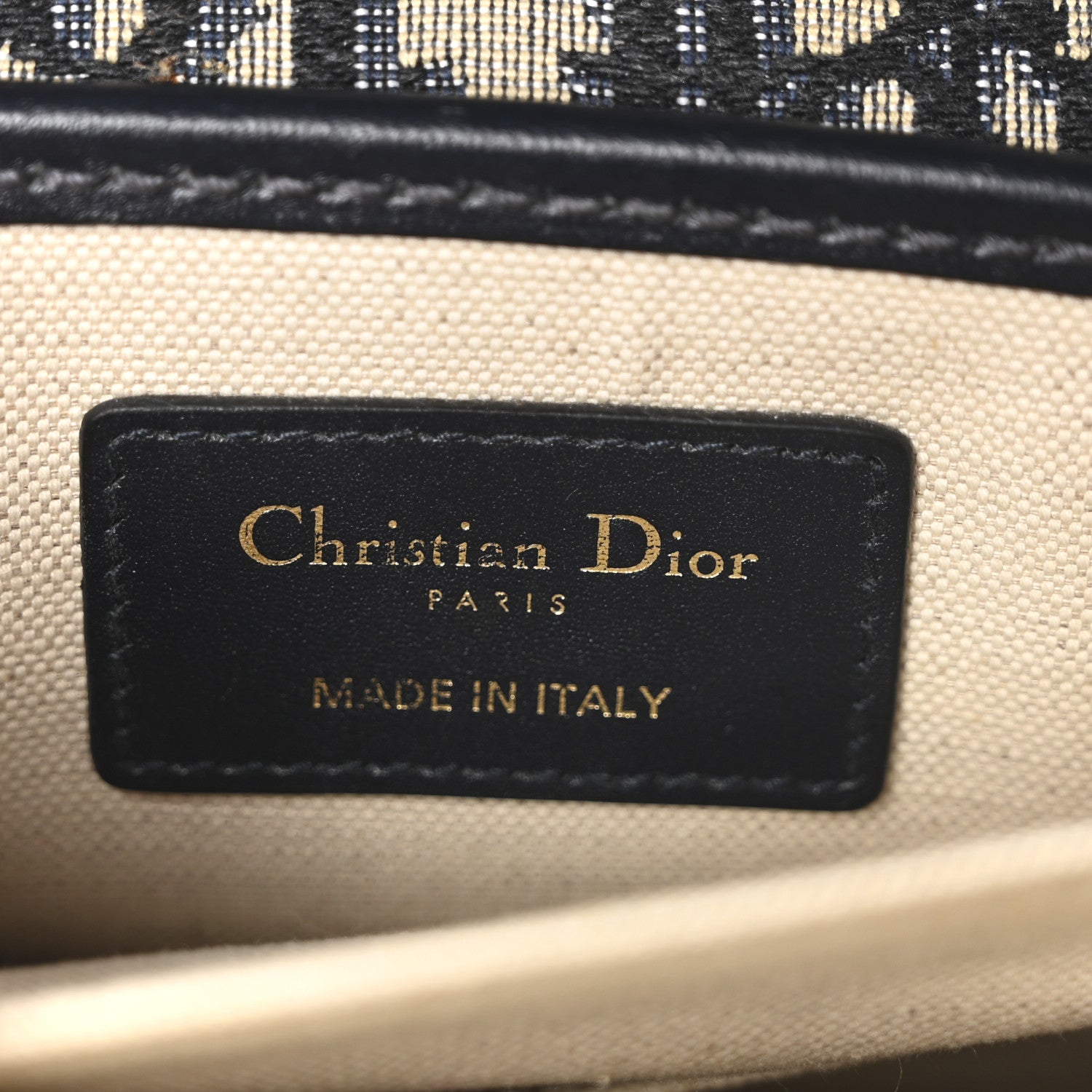 Christian Dior Oblique Square DiorAddict Flap Navy Blue 1721498