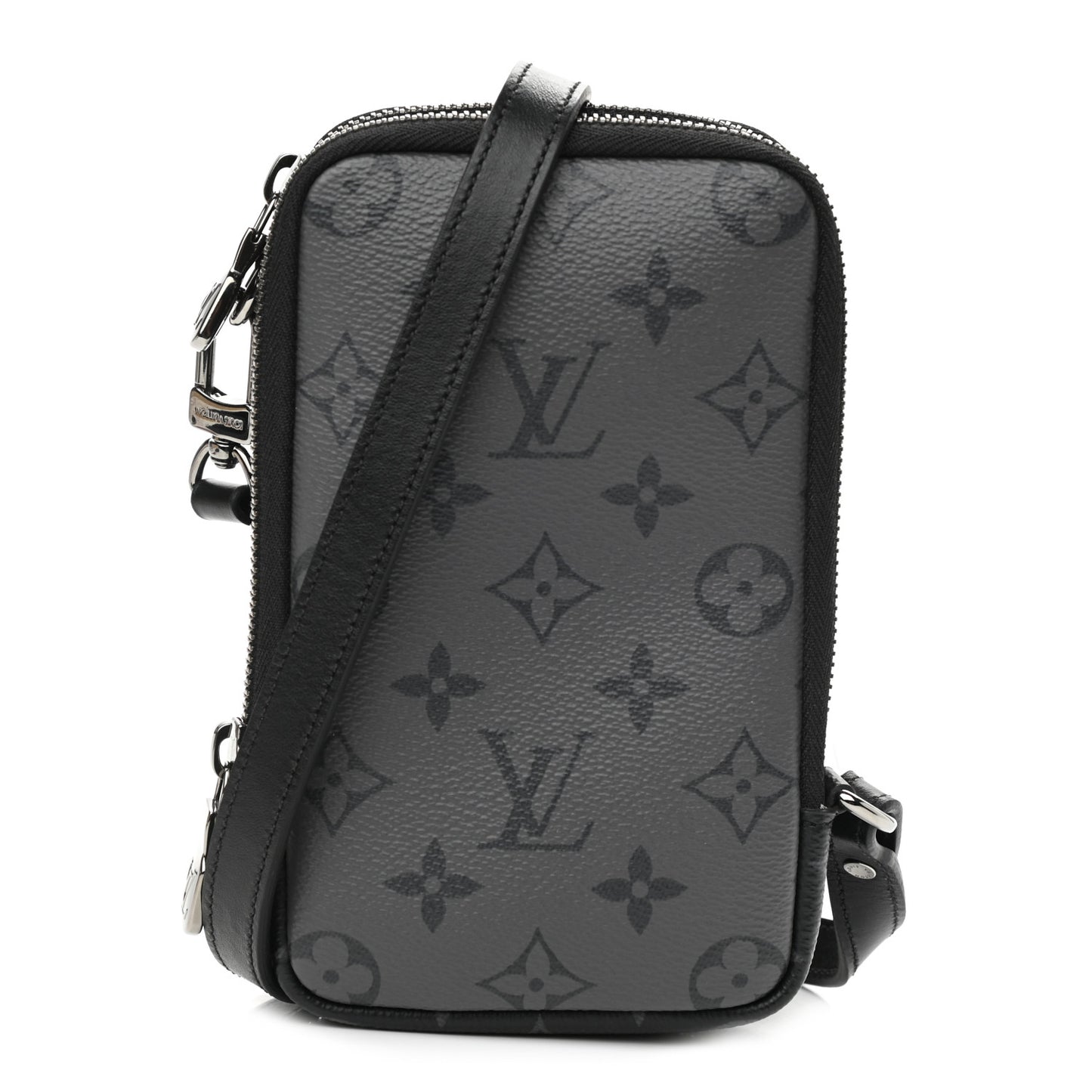 Monogram Eclipse Reverse Double Phone Pouch