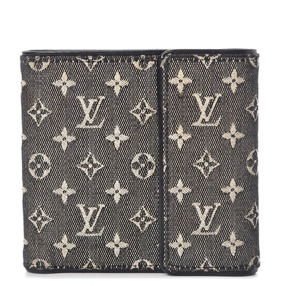 Louis Vuitton Mini Monogram Compact Wallet Black 1 of 9