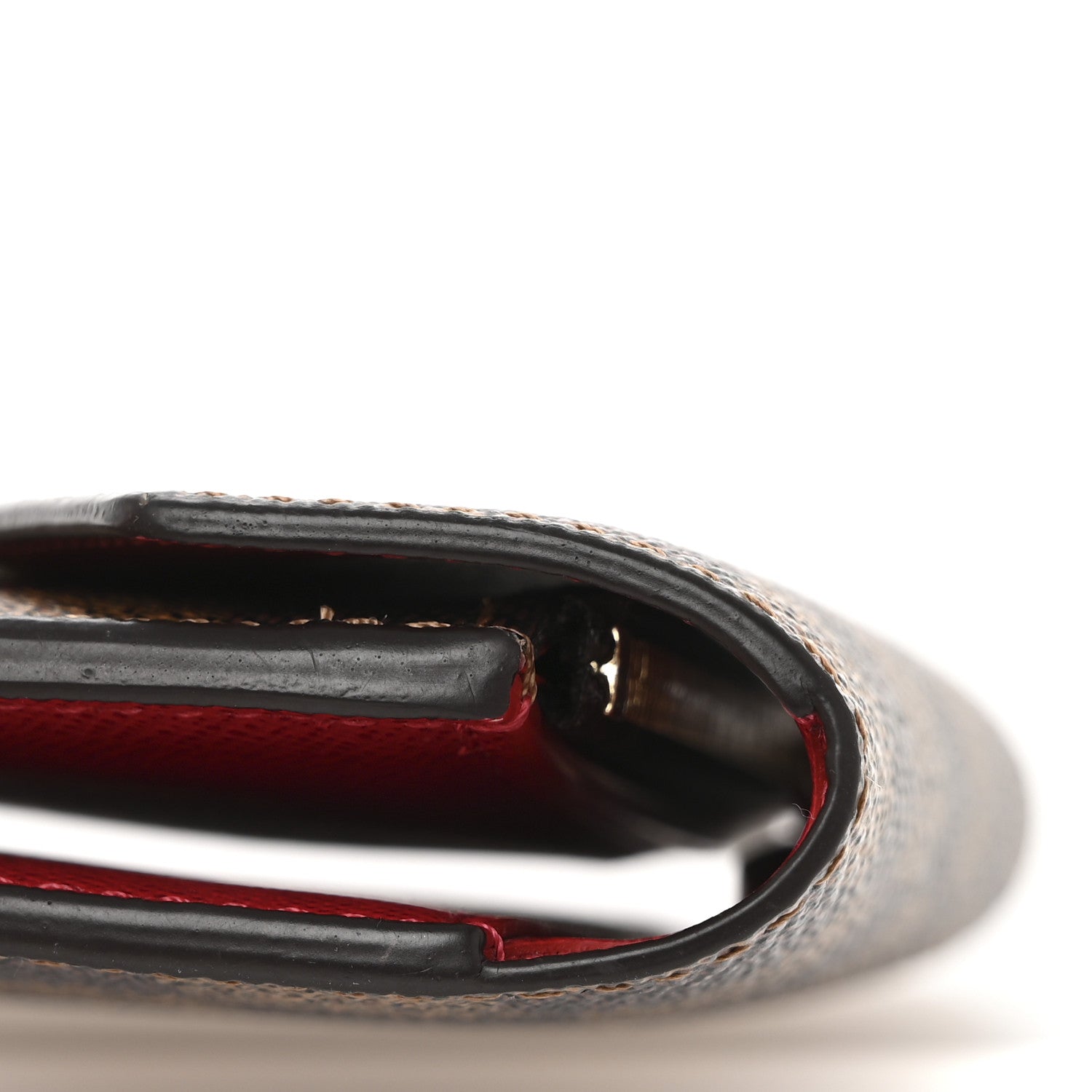 Louis Vuitton Damier Ebene Victorine Wallet Red 10 of 10