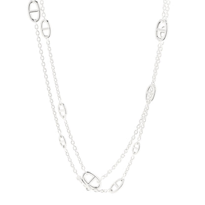 Hermes Sterling Silver Farandole Necklace 160 1 of 6