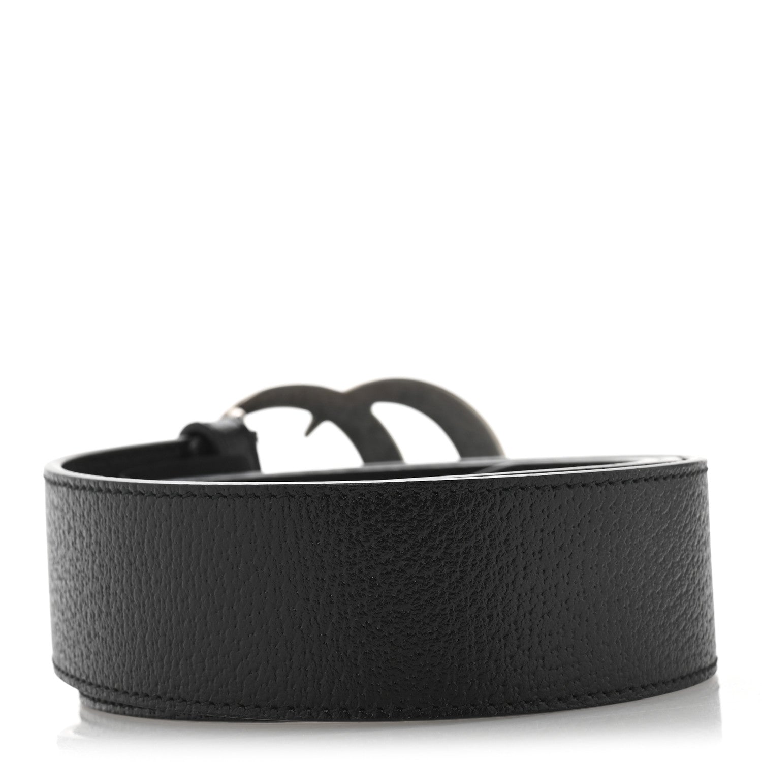 Gucci Textured Calfskin Double G 40mm Belt 90 36 Black 2 of 4