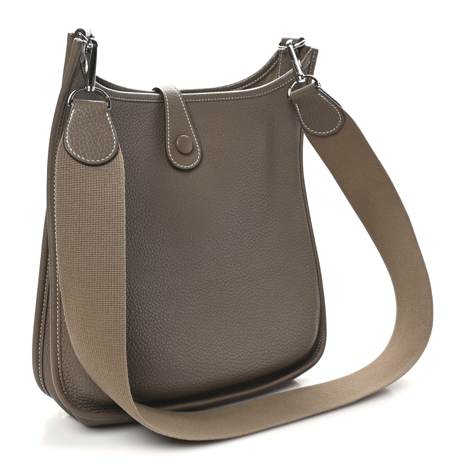 Hermes Taurillon Clemence Evelyne PM Etoupe 3 of 10