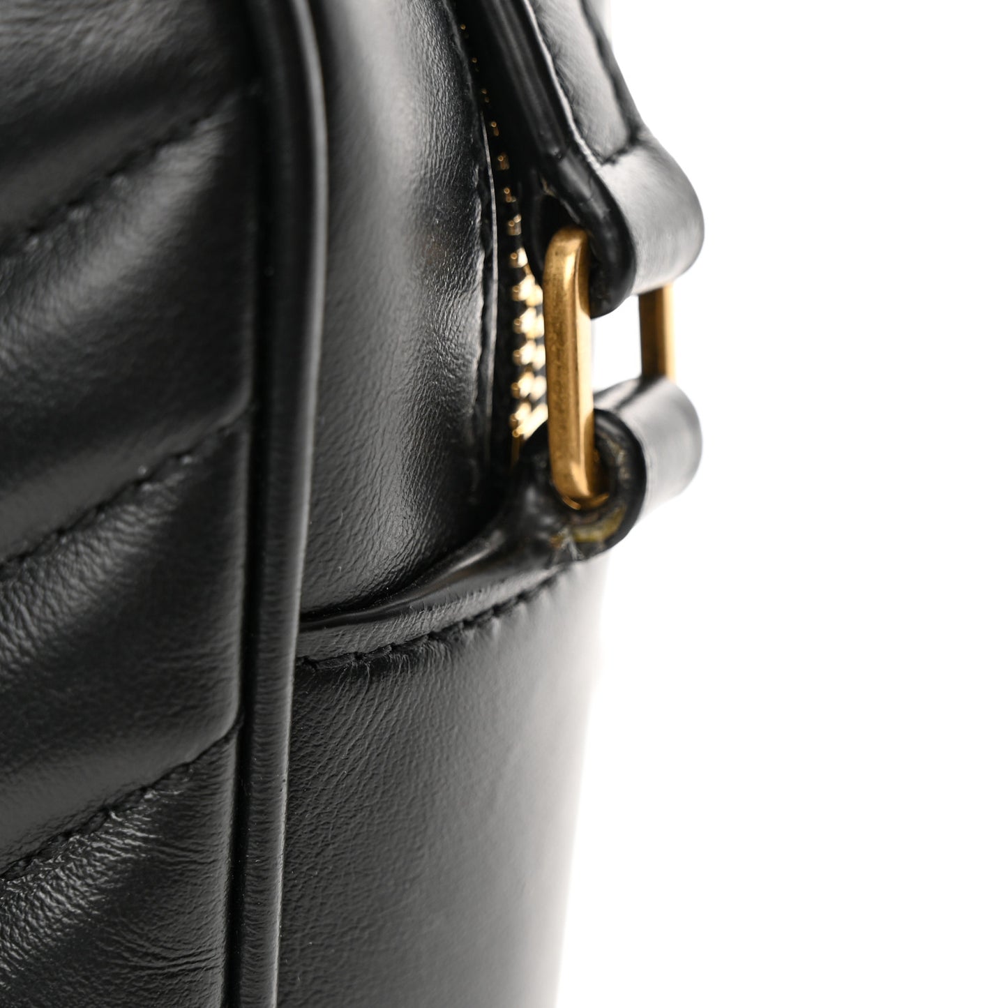 Calfskin Matelasse Monogram Lou Camera Bag Black