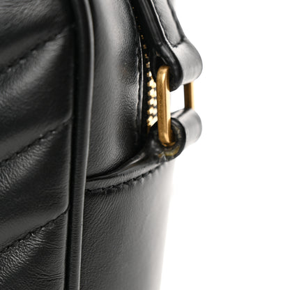 Saint Laurent Calfskin Matelasse Monogram Lou Camera Bag Black 13 of 14
