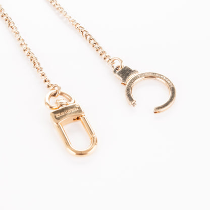 Louis Vuitton Metal Pochette Extender Key Ring Chain Gold 4 of 4