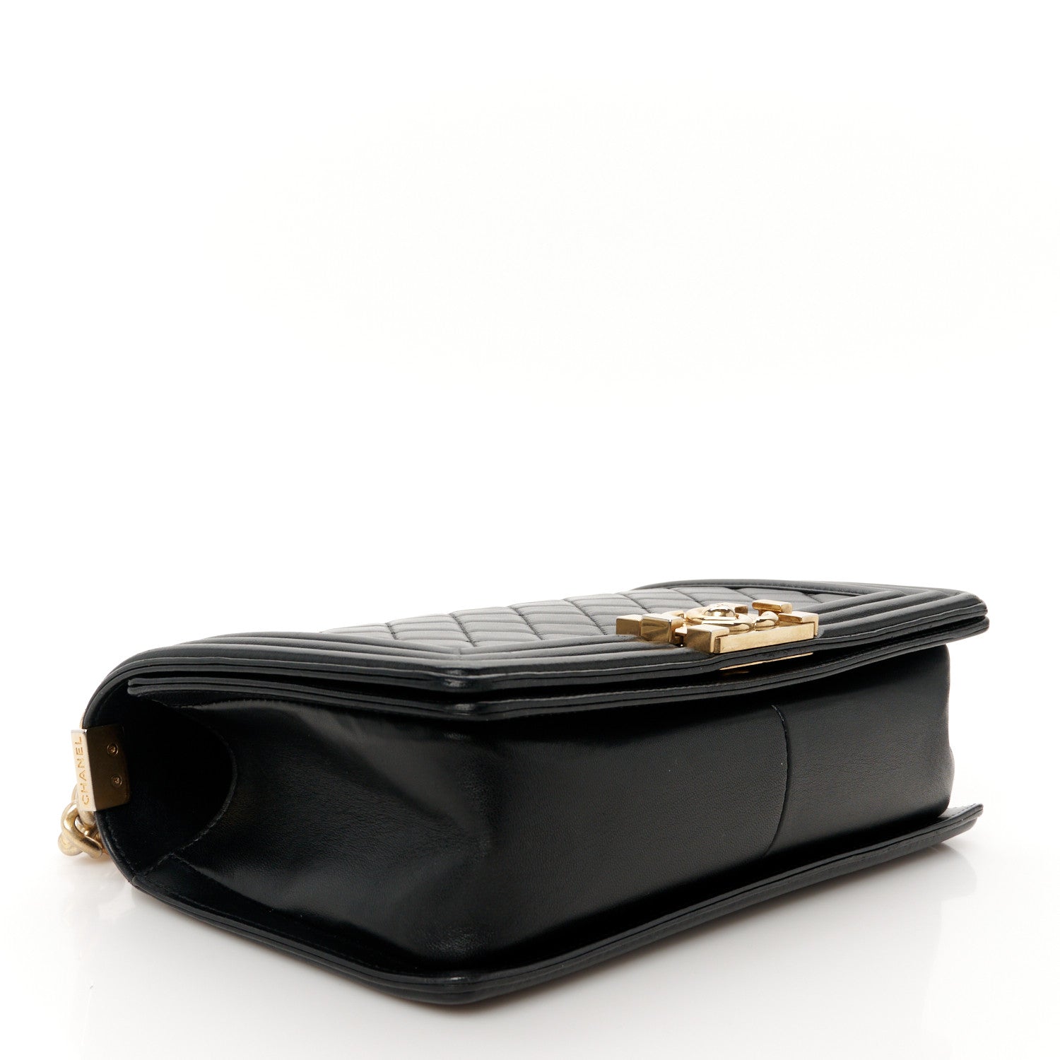 Chanel Lambskin Quilted Medium Boy Flap Black 4 of 10