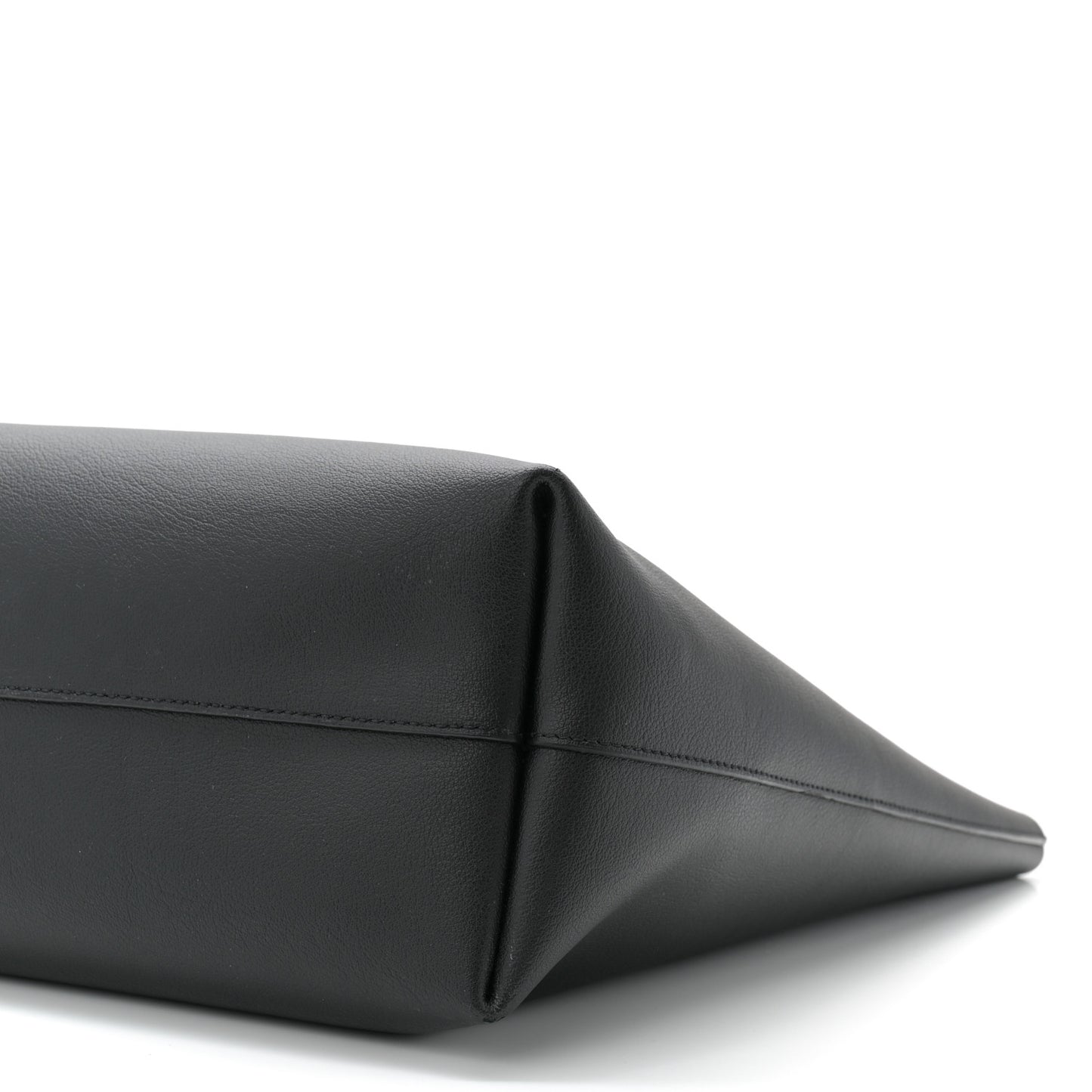 Calfskin Large Shopping Tote Black