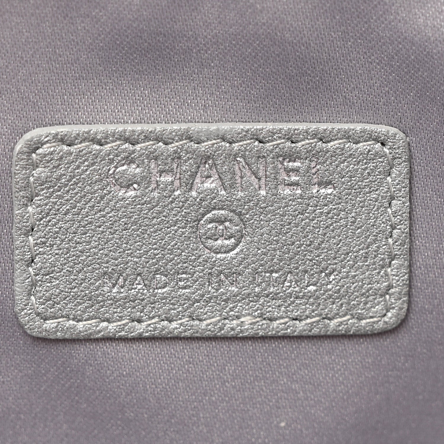 Chanel Lambskin Camellia Embossed Cosmetic Case Black 6 of 12