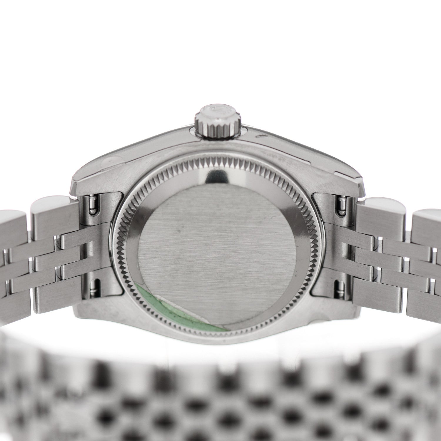 Rolex Stainless Steel 18K White Gold Diamond 26mm Oyster Perpetual Datejust Watch Black 179174 4 of 4