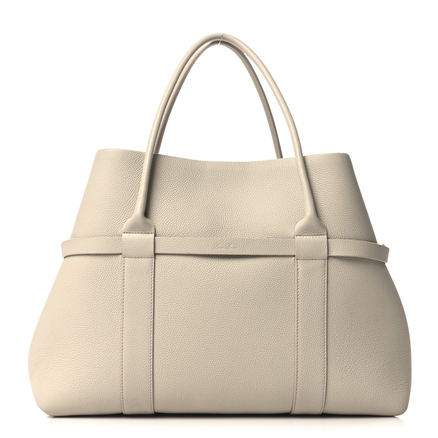 Loro Piana Grained Calfskin Large Ghiera Shopper Tote Light Travertine Sun Gold 1 of 11
