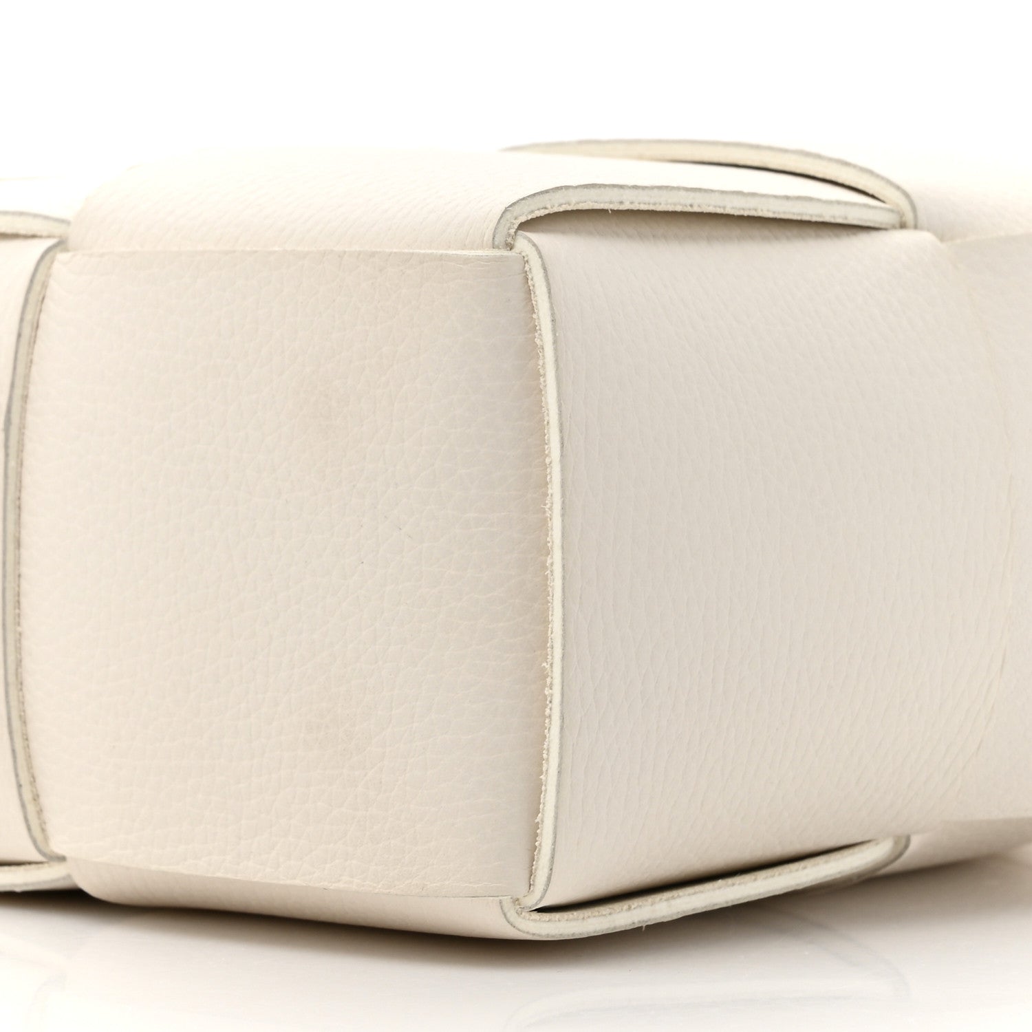 Bottega Veneta Lambskin Maxi Intreccio Candy Arco Tote White 10 of 12