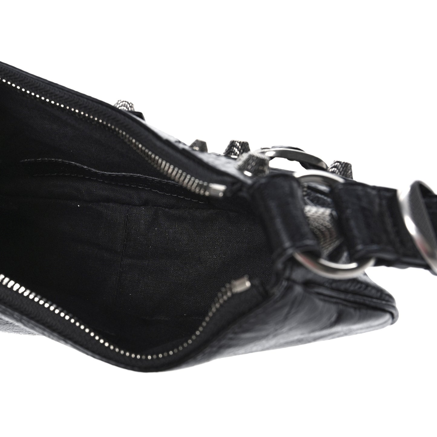 Agneau Arena Le Cagole Shoulder Bag XS Black