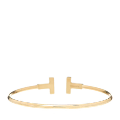 Tiffany 18K Yellow Gold T Wire Bracelet 3 of 5