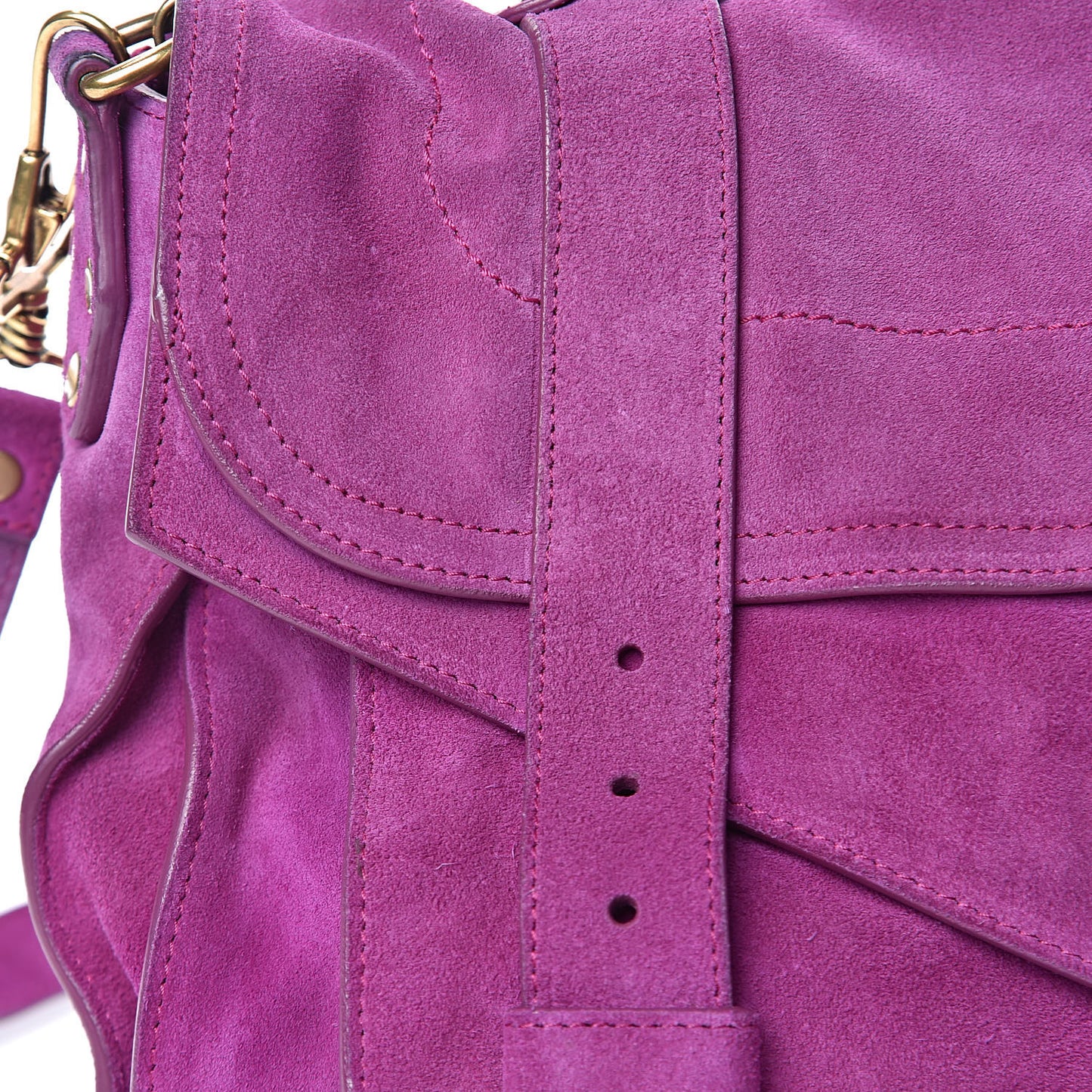 Suede Medium PS1 Satchel Grape