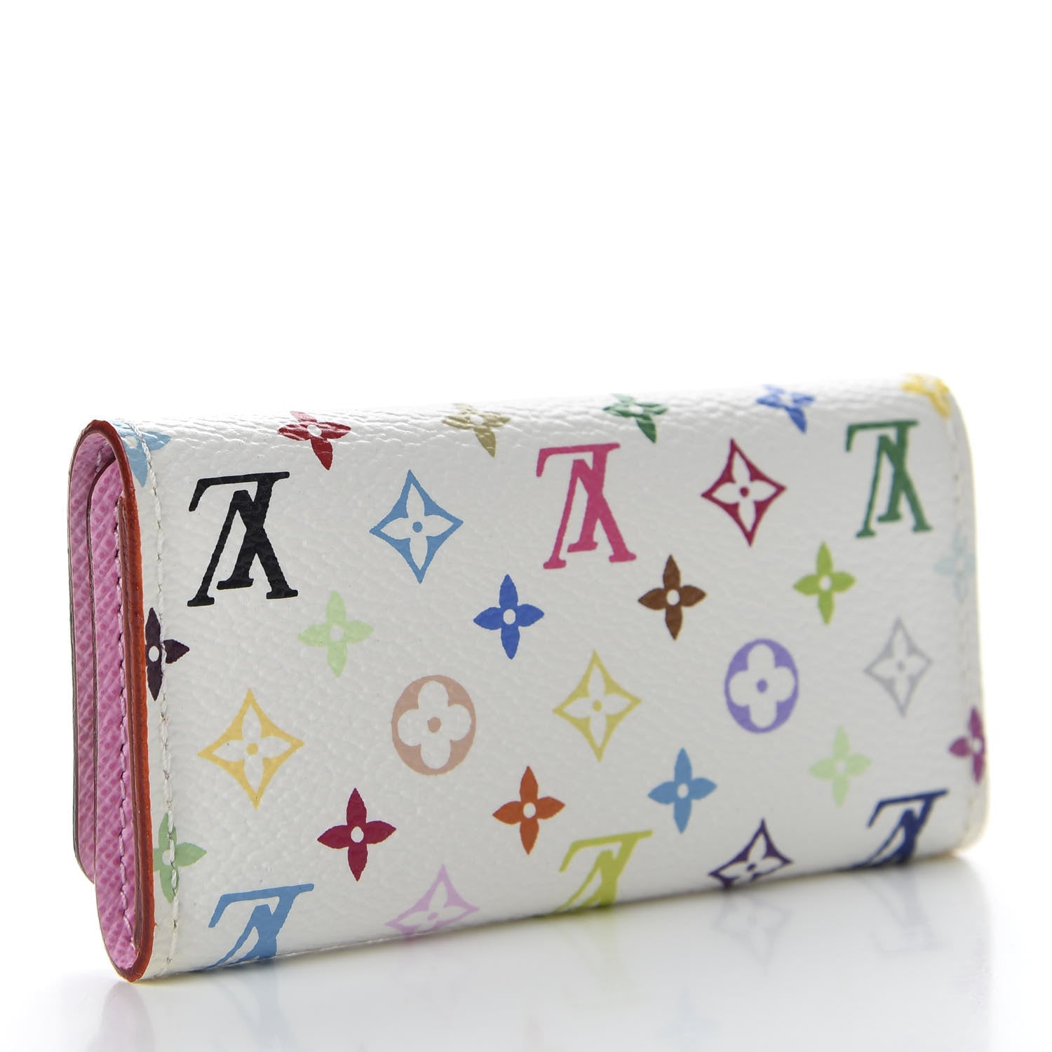 Louis Vuitton Monogram Multicolor Multicles 4 Key Holder White Litchi 3 of 7