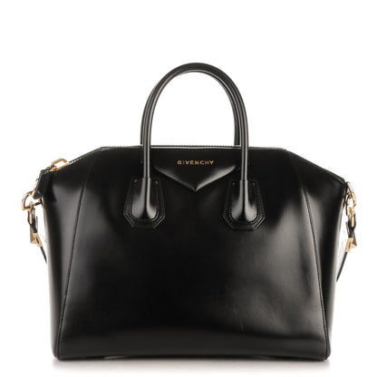 Givenchy Shiny Lord Calfskin Medium Antigona Black 1 of 7