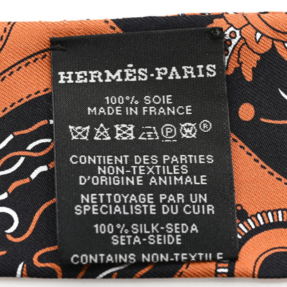 Hermes Silk Festival Des Amazones Bandana Fringed Barenia 3 of 4