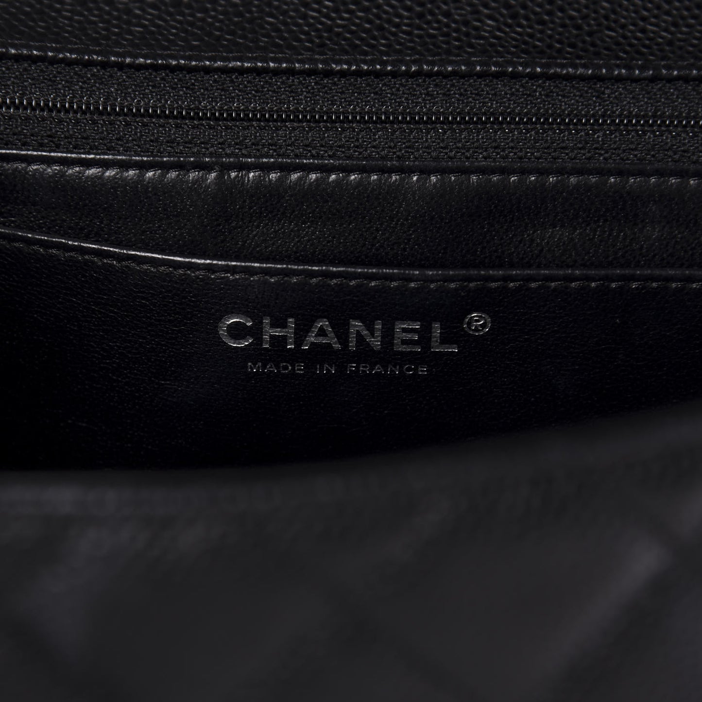 Caviar Quilted Jumbo Single Flap Black
