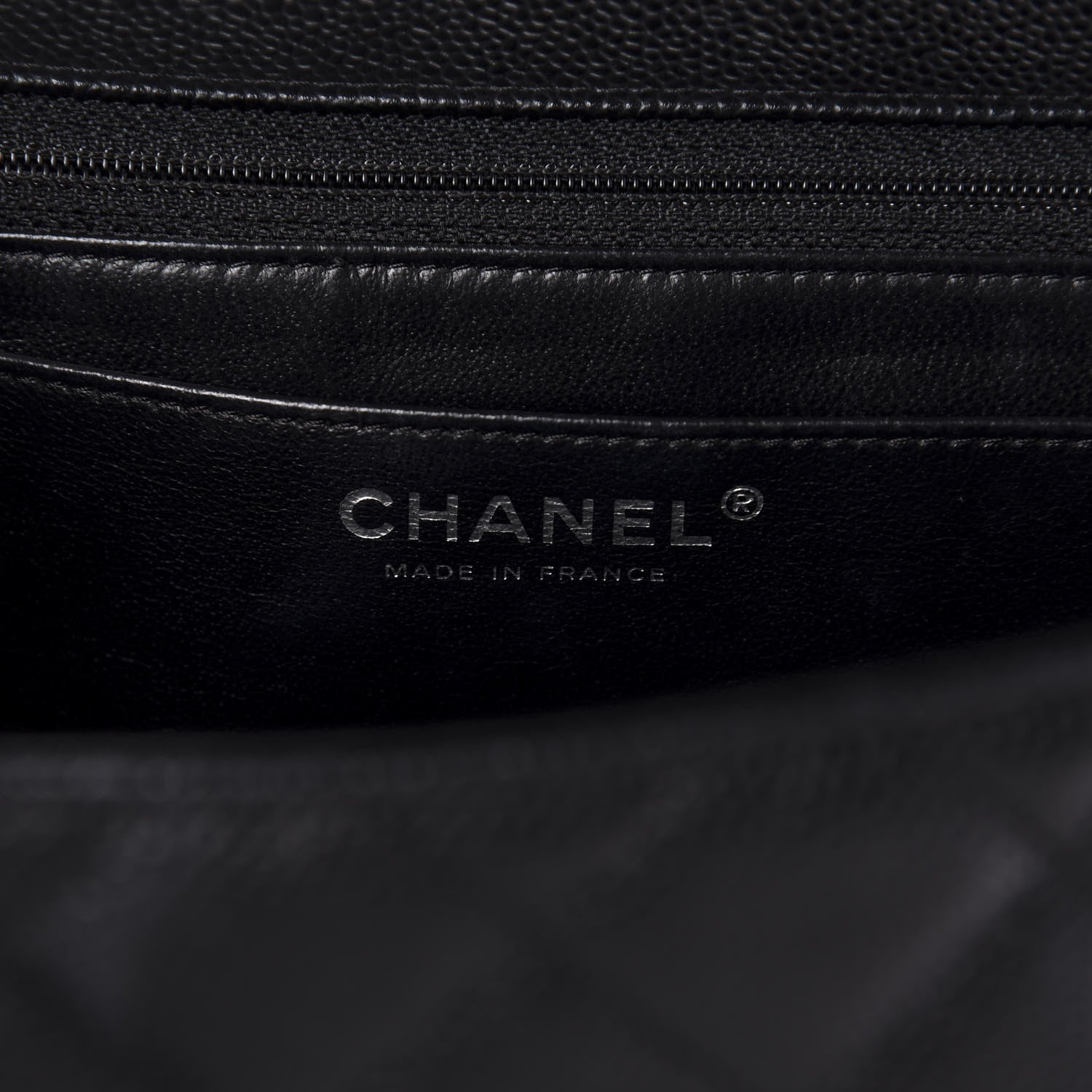 Chanel Caviar Quilted Jumbo Single Flap Black 8 of 10