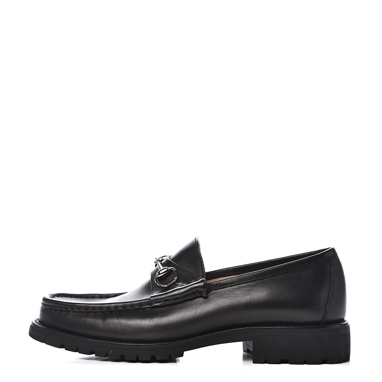 Gucci Laredo Calfskin Mens Horsebit Loafers 11 Black 1 of 10