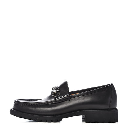 Gucci Laredo Calfskin Mens Horsebit Loafers 11 Black 1 of 10