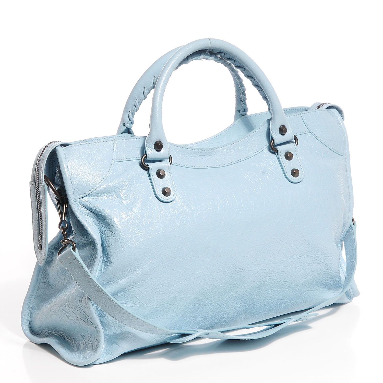 Balenciaga Agneau Classic Hardware City Bleu Dragee 3 of 17