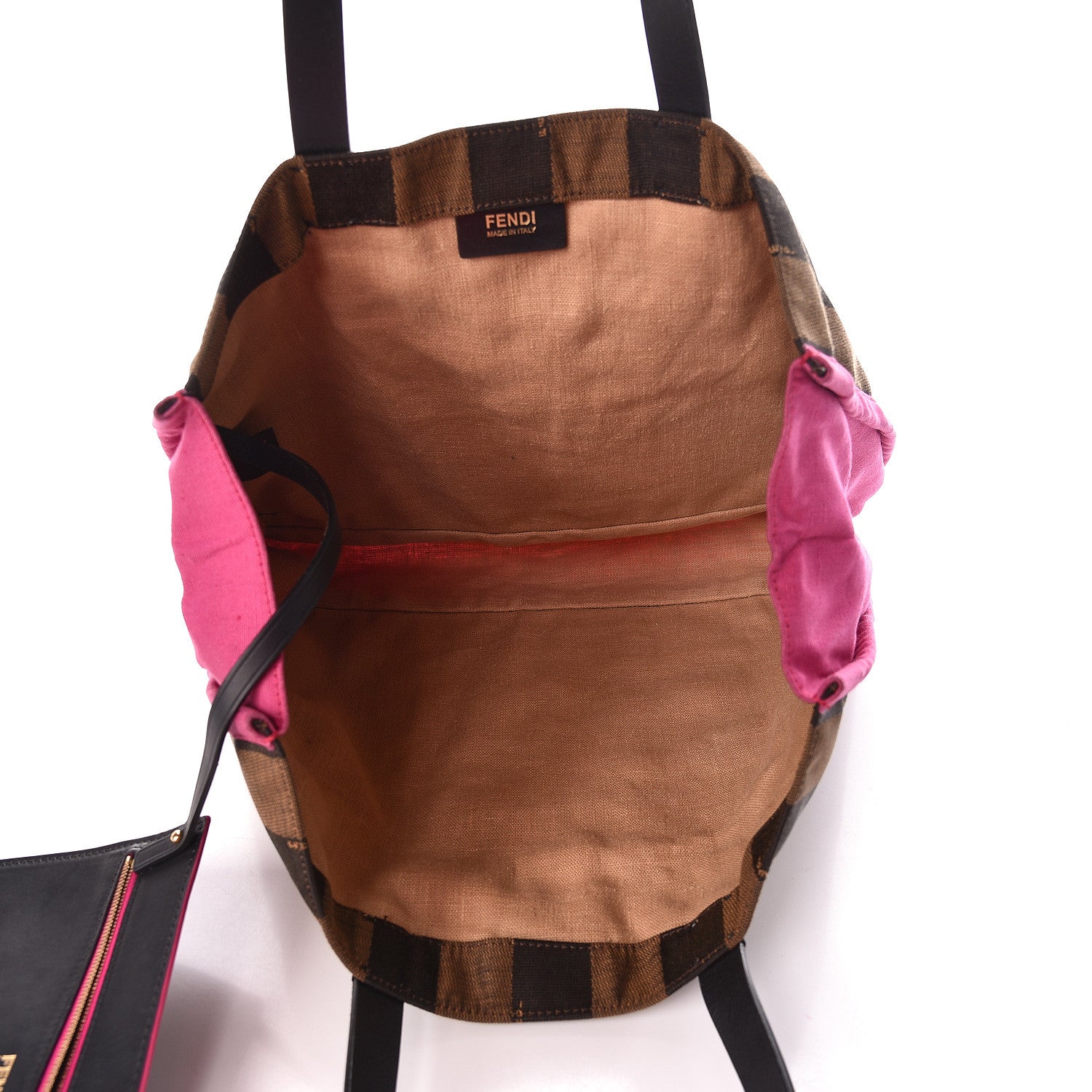 Fendi Pequin Small Shopping Tote Fuchsia 6 of 11