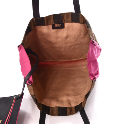 Fendi Pequin Small Shopping Tote Fuchsia 6 of 11