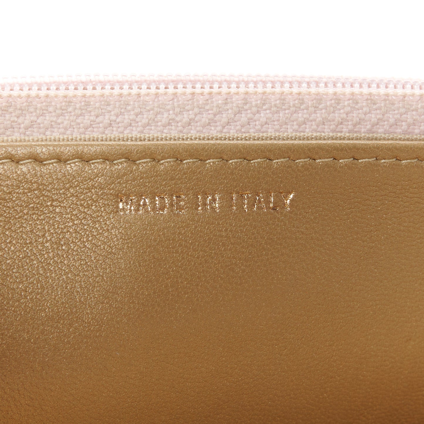 Lambskin Quilted CC Pearl Crush Wallet on Chain WOC Light Purple