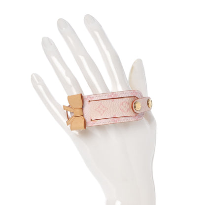 Louis Vuitton Monogram Cherry Blossom Address Wish Bracelet Pink 2 of 5