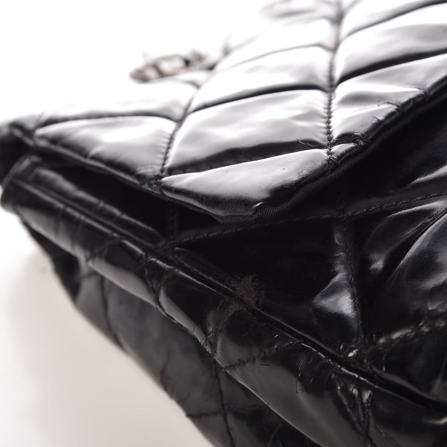 Vinyl Quilted XXL Reissue Flap Black
