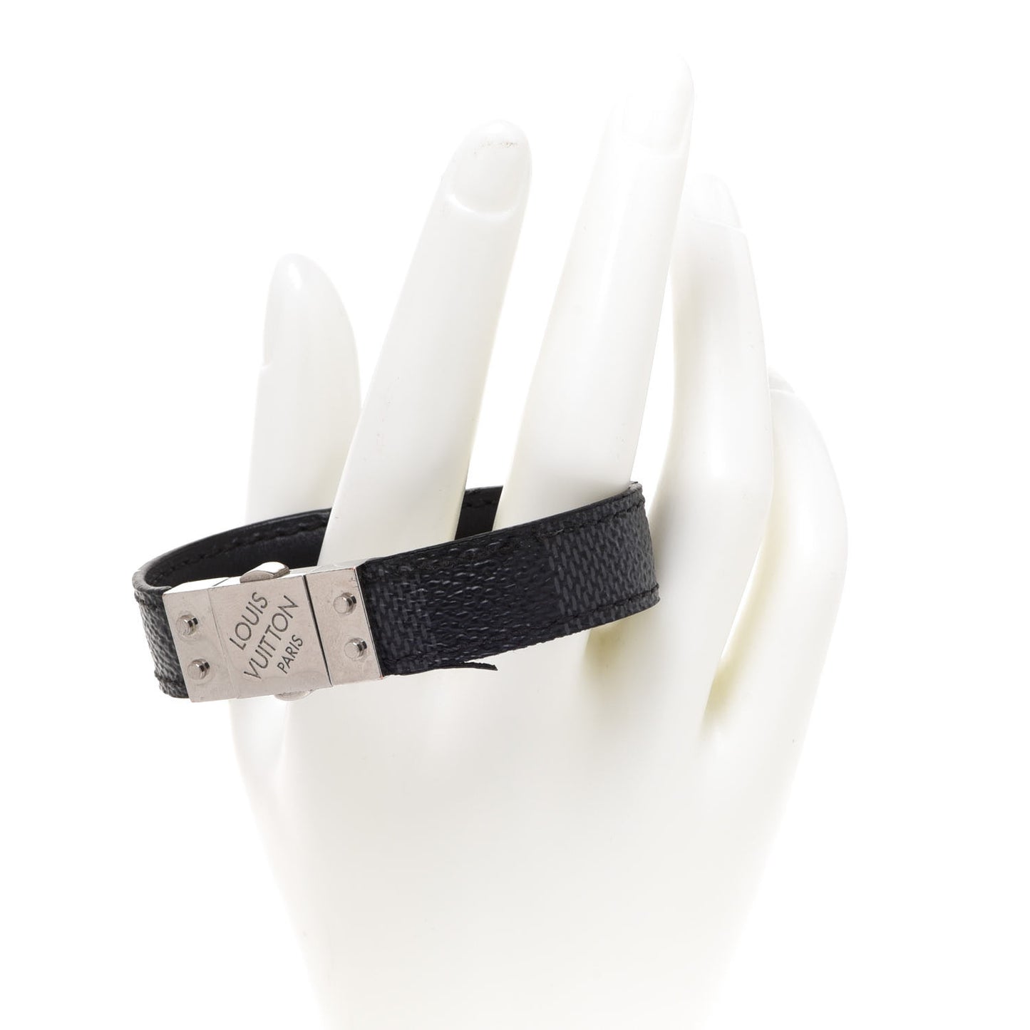 Damier Graphite Check It Reversible Bracelet 21