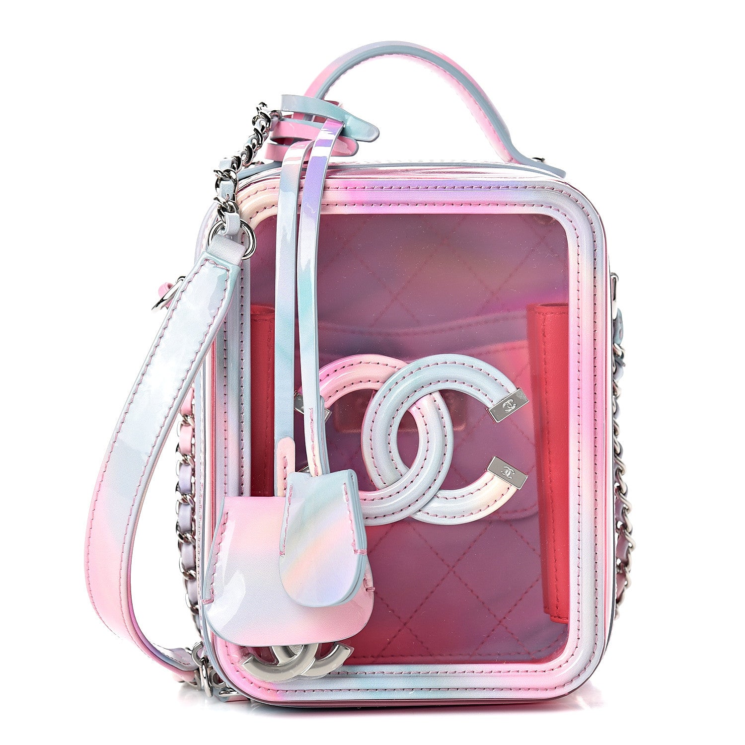 Chanel Plexiglass Vertical Vanity Bag Pink 1 of 9