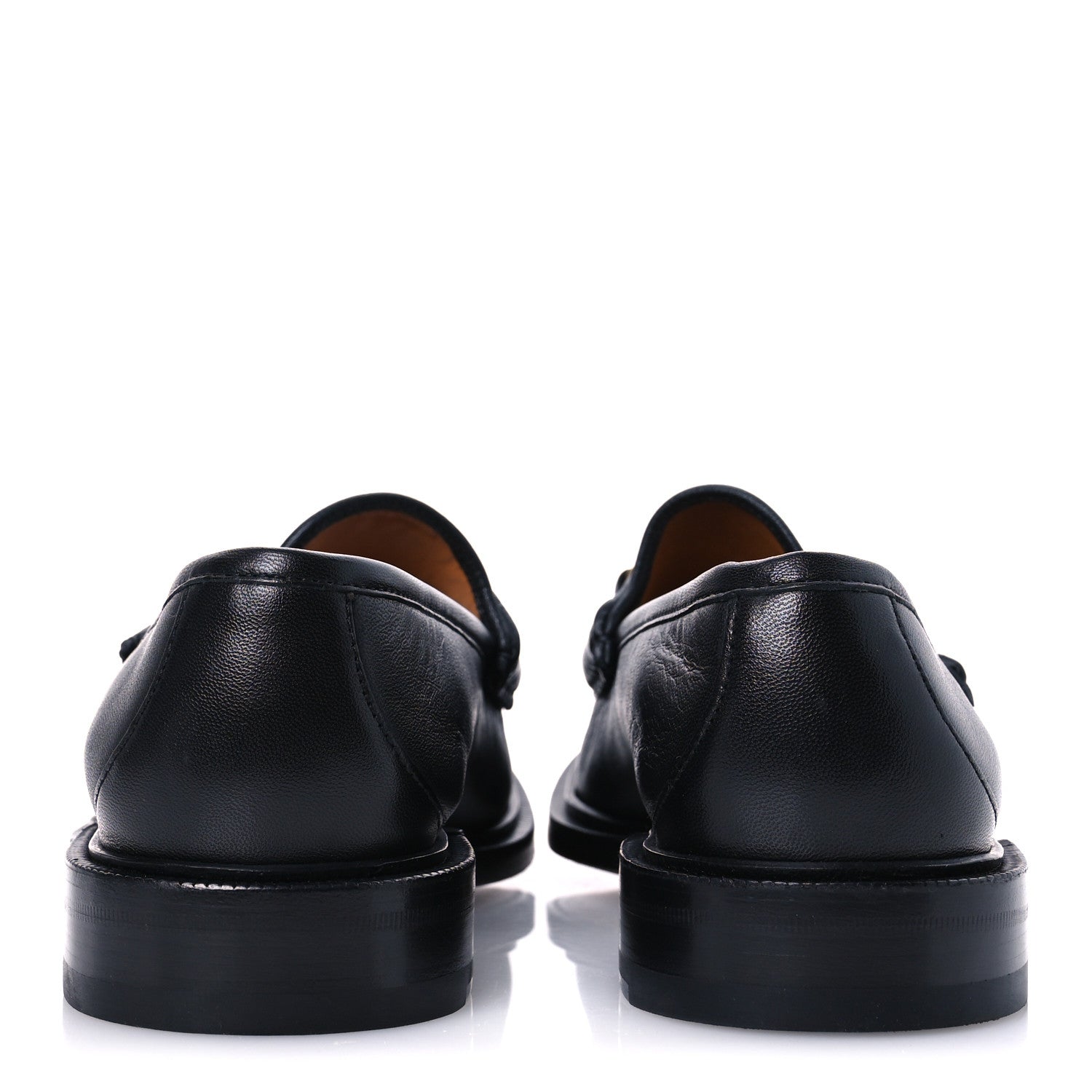 Gucci Mandala Goatskin Mens Horsebit Loafers 9 Black 6 of 11