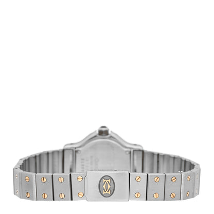 Cartier Stainless Steel 18K Yellow Gold 25mm Santos Octagon Quartz Watch 3 of 4