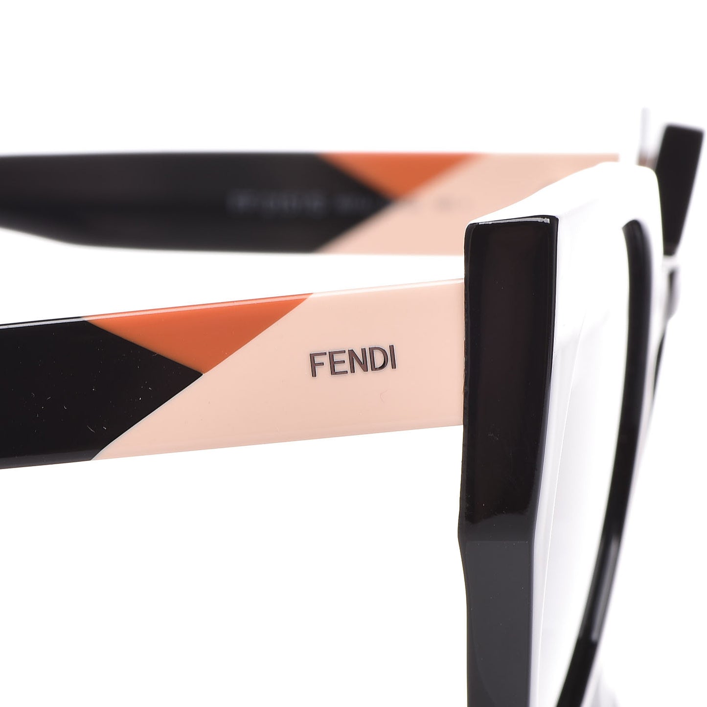 Acetate Facets Oversized Cat Eye Sunglasses FF 0151/S Black