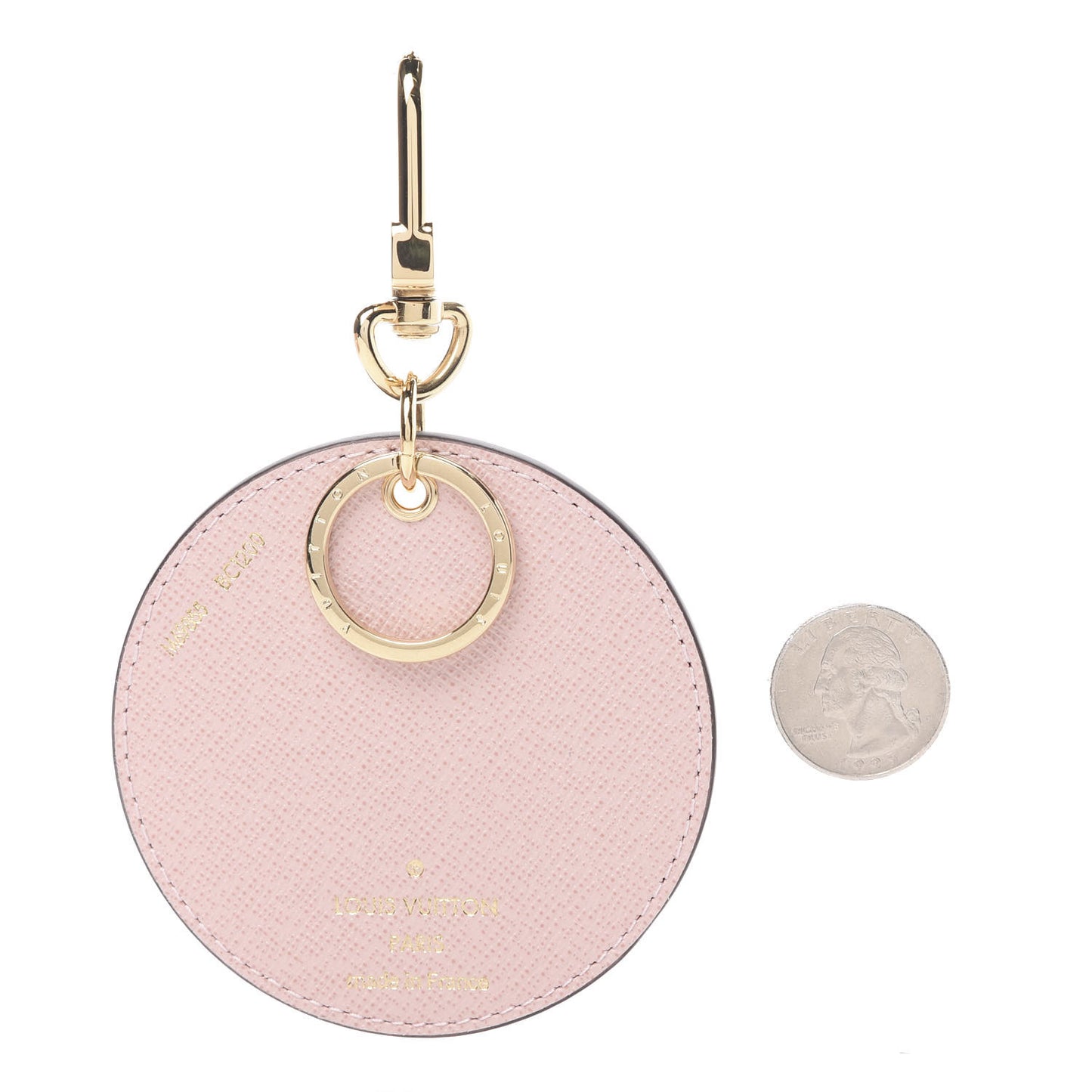 Monogram 2020 Christmas Animation Big Wheel Bag Charm Key Ring Rose Ballerine