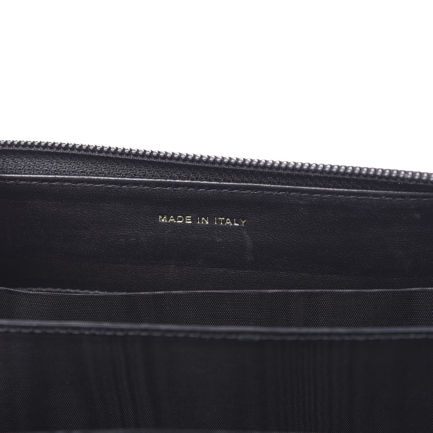 Caviar Timeless CC Large Gusset Zip Around Wallet Black
