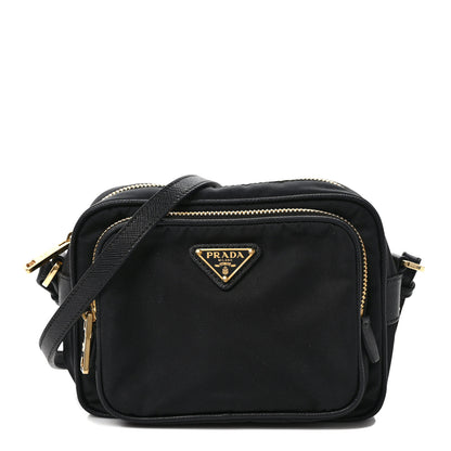 Prada Nylon Saffiano Double Zip Camera Bag Black 1 of 8