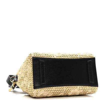 Givenchy Raffia Embroidered Mini Antigona Natural Black 4 of 10