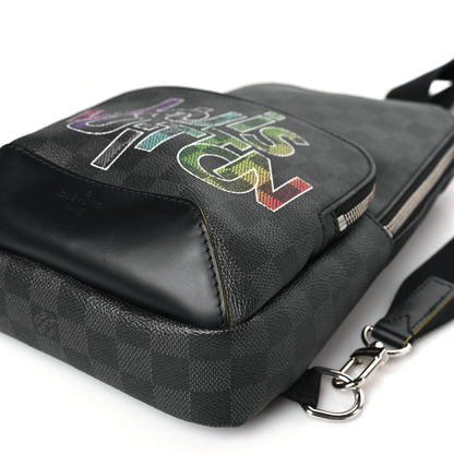 Louis Vuitton Damier Graphite Logo Avenue Sling Backpack Multicolor 8 of 8