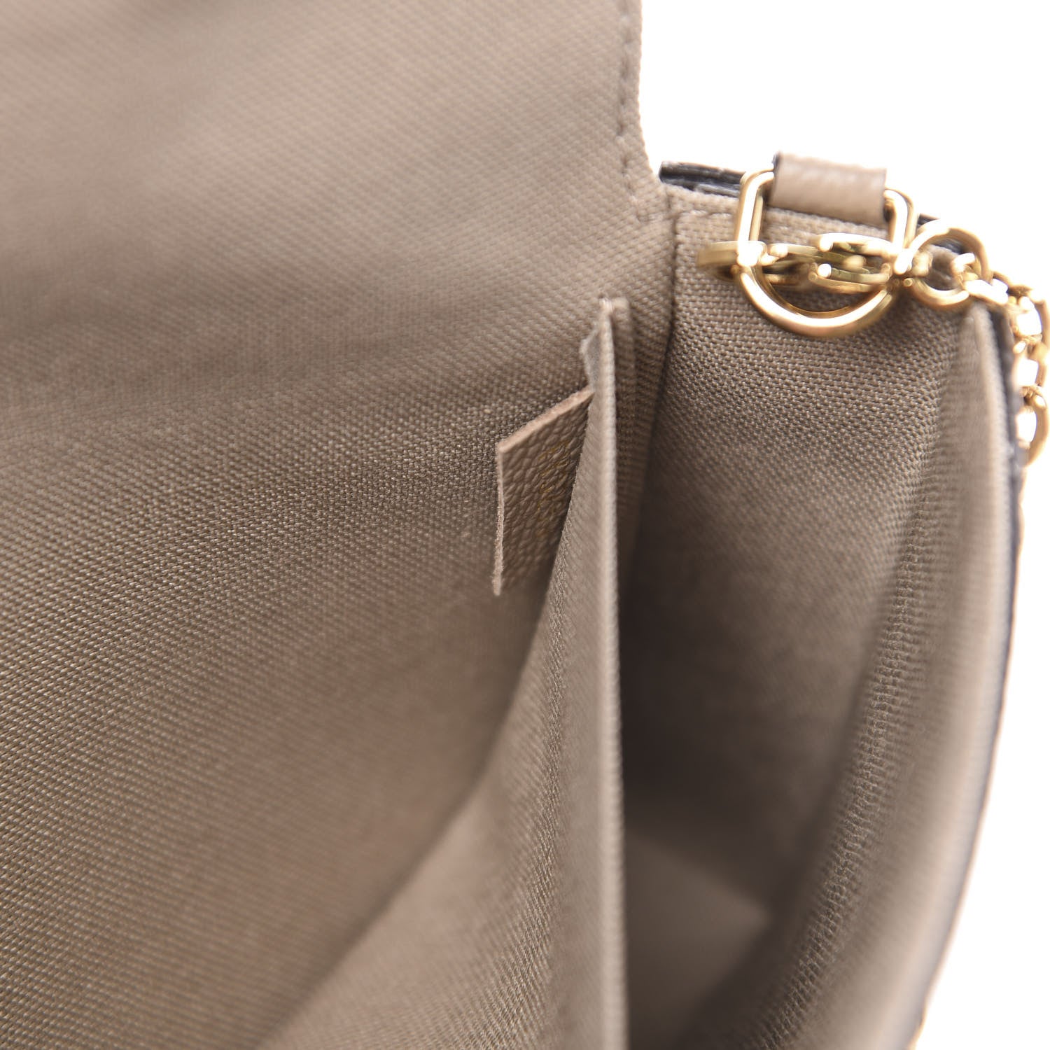 Louis Vuitton Empreinte Monogram Giant Felicie Pochette Tourterelle Creme 7 of 12