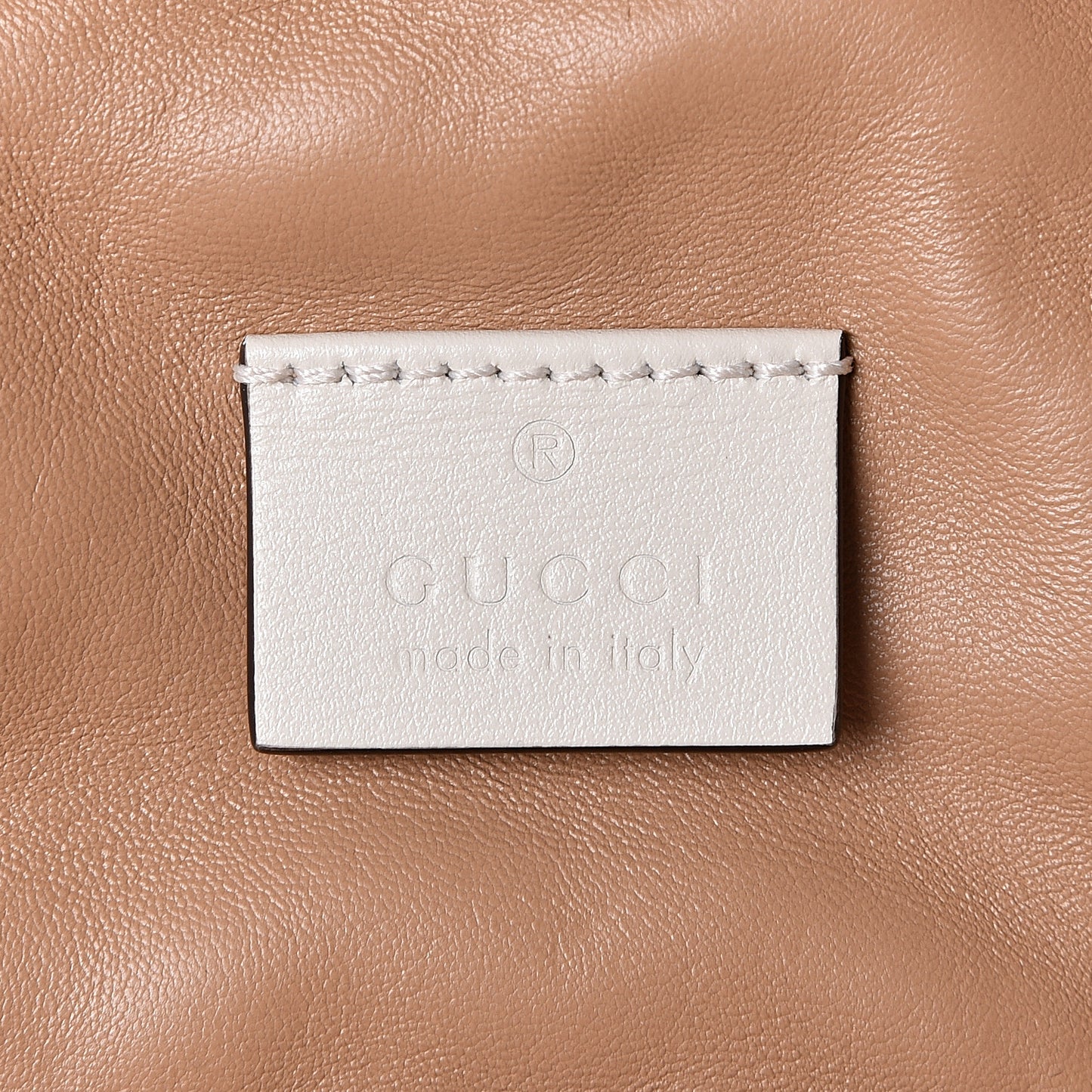 Calfskin Trapuntata Zumi Belt Bag Off White
