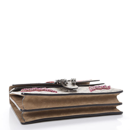 Gucci GG Supreme Monogram Embroidered Medium Dionysus Shoulder Bag Taupe 5 of 10