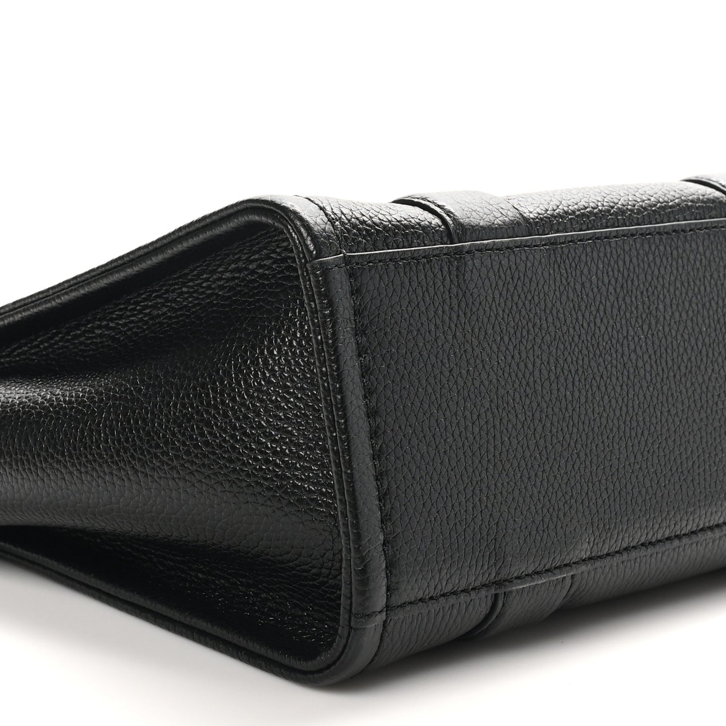 Grained Calfskin Small The Tote Bag Black